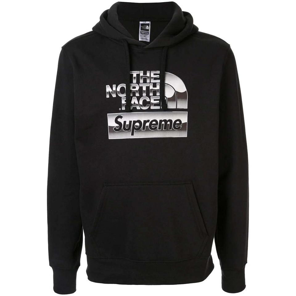 Metal Supreme X The North Face lic Logo Hooded Sweatshirts | Supreme 375NB